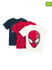 COOL CLUB 3er-Set: Shirts in Creme/ Rot/ Dunkelblau