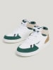 Pepe Jeans FOOTWEAR Skórzane sneakersy w kolorze biało-zielonym