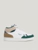Pepe Jeans FOOTWEAR Skórzane sneakersy w kolorze biało-zielonym