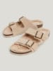 Pepe Jeans FOOTWEAR Leder-Pantoletten in Beige