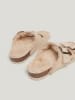 Pepe Jeans FOOTWEAR Leder-Pantoletten in Beige