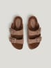 Pepe Jeans FOOTWEAR Skórzane klapki w kolorze brązowym