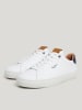 Pepe Jeans FOOTWEAR Leder-Sneakers in Weiß/ Dunkelblau