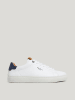 Pepe Jeans FOOTWEAR Leder-Sneakers in Weiß/ Dunkelblau