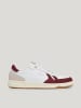 Pepe Jeans FOOTWEAR Leren sneakers wit/rood