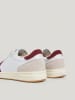 Pepe Jeans FOOTWEAR Leder-Sneakers in Weiß/ Rot