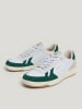 Pepe Jeans FOOTWEAR Skórzane sneakersy w kolorze biało-zielonym