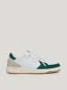 Pepe Jeans FOOTWEAR Leder-Sneakers in Weiß/ Grün