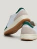 Pepe Jeans FOOTWEAR Leder-Sneakers in Weiß/ Grün