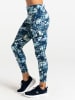 Dare 2b Trainingsleggings "Influential II" in Blau/ Weiß/ Gelb