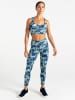 Dare 2b Trainingsleggings "Influential II" in Blau/ Weiß/ Gelb