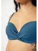 Skiny Biustonosz bikini w kolorze niebieskim