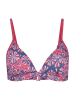 Skiny Biustonosz bikini w kolorze niebiesko-różowym