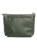 Lucca Baldi Leder-Umhängetasche "Cetona" in Khaki - (B)24 x (H)18 x (T)4 cm