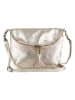 Lucca Baldi Leder-Umhängetasche "Cetona" in Gold - (B)24 x (H)18 x (T)4 cm