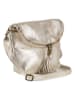 Lucca Baldi Leder-Umhängetasche "Cetona" in Gold - (B)24 x (H)18 x (T)4 cm