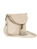 Lucca Baldi Leder-Umhängetasche "Cetona" in Creme - (B)24 x (H)18 x (T)4 cm