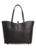 Lucca Baldi Leder-Schultertasche "Montecarlo" in Schwarz - (B)36 x (H)27 x (T)14 cm