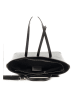 Lucca Baldi Leder-Schultertasche "Montecarlo" in Schwarz - (B)36 x (H)27 x (T)14 cm
