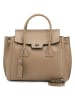 Lucca Baldi Leren handtas "Pomarance" beige - (B)40 x (H)40 x (D)14 cm
