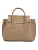 Lucca Baldi Leren handtas "Pomarance" beige - (B)40 x (H)40 x (D)14 cm
