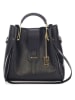 Lucca Baldi Leren handtas "Vinci" zwart - (B)33 x (H)28 x (D)13 cm