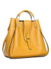 Lucca Baldi Leren handtas "Vinci" geel - (B)33 x (H)28 x (D)13 cm