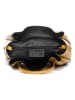 Lucca Baldi Leren handtas "Vinci" geel - (B)33 x (H)28 x (D)13 cm