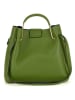 Lucca Baldi Leder-Henkeltasche "Vinci" in Grün - (B)33 x (H)28 x (T)13 cm