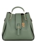 Lucca Baldi Leder-Henkeltasche "Vinci" in Grün - (B)33 x (H)28 x (T)13 cm