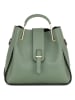 Lucca Baldi Leder-Henkeltasche "Vinci" in Grün - (B)33 x (H)28 x (T)13 cm
