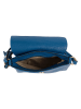 Lucca Baldi Leder-Umhängetasche "Bagni" in Blau - (B)25 x (H)17 x (T)7 cm