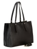 Lucca Baldi Leder-Schultertasche "Molina" in Schwarz - (B)34 x (H)27 x (T)14 cm