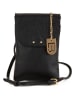 Lucca Baldi Leder-Handytasche "Orvieto" in Schwarz - (B)14 x (H)21 x (T)1 cm