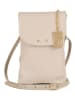Lucca Baldi Leder-Handytasche "Orvieto" in Beige - (B)14 x (H)21 x (T)1 cm