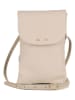 Lucca Baldi Leder-Handytasche "Orvieto" in Beige - (B)14 x (H)21 x (T)1 cm