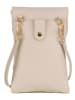 Lucca Baldi Leder-Handytasche "Orvieto" in Beige - (B)14 x (H)21 x (T)1 cm
