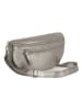 Lucca Baldi Leder-Brustbeutel "Burano" in Silber - (B)30 x (H)19 x (T)2 cm