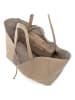 Lucca Baldi Leder-Schultertasche "Spoleto" in Beige - (B)34 x (H)28 x (T)14 cm