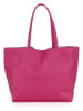 Lucca Baldi Leren schoudertas "Spoleto" roze - (B)34 x (H)28 x (D)14 cm