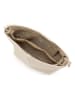Lucca Baldi Leder-Schultertasche "Trapani" in Beige - (B)33 x (H)25 x (T)14 cm