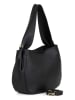 Lucca Baldi Leren schoudertas "Terni" zwart - (B)34 x (H)25 x (D)13 cm