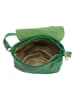 Lia Biassoni Leren schoudertas "Mella" groen - (B)24 x (H)20 x (D)9 cm
