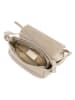 Lia Biassoni Leder-Umhängetasche "Mella" in Beige - (B)24 x (H)20 x (T)9 cm