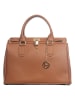 Lia Biassoni Leren handtas "Nure" lichtbruin - (B)36 x (H)28 x (D)18 cm
