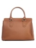 Lia Biassoni Leren handtas "Nure" lichtbruin - (B)36 x (H)28 x (D)18 cm