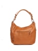 Lia Biassoni Leren schoudertas "Monate" lichtbruin - (B)36 x (H)26 x (D)10 cm