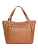 Lia Biassoni Leder-Shopper "Alserio" in Hellbraun - (B)42 x (H)26 x (T)14 cm