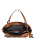 Lia Biassoni Leder-Shopper "Alserio" in Hellbraun - (B)42 x (H)26 x (T)14 cm