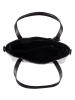 Lia Biassoni Leren handtas "Acco" zwart - (B)32 x (H)22 x (D)12 cm